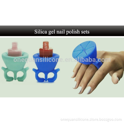 Silicone Nail Polish Bottle Holder, Nail Polish Ring Holder